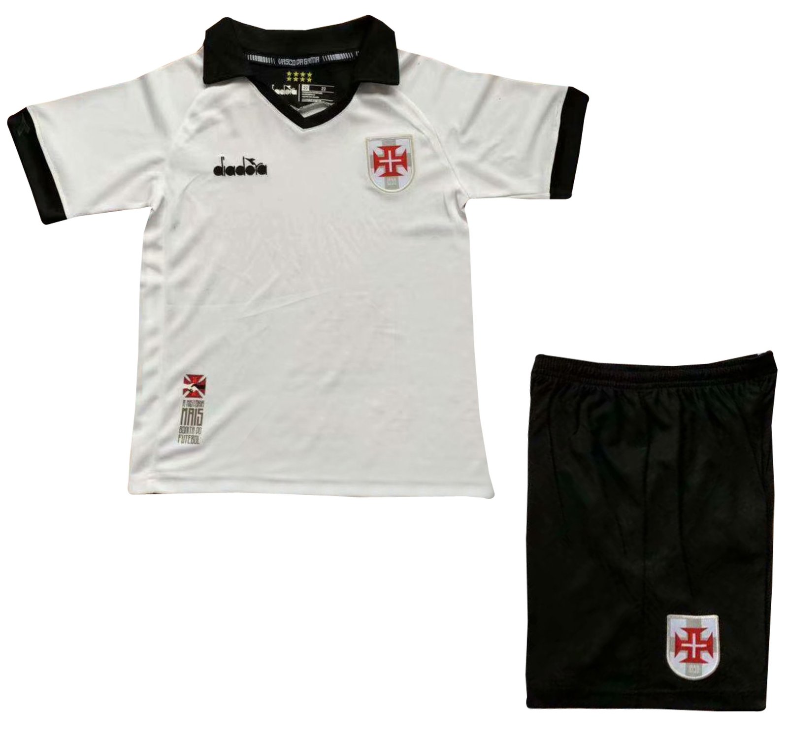 Kit infantil oficial Diadora Vasco da Gama 2019 III jogador